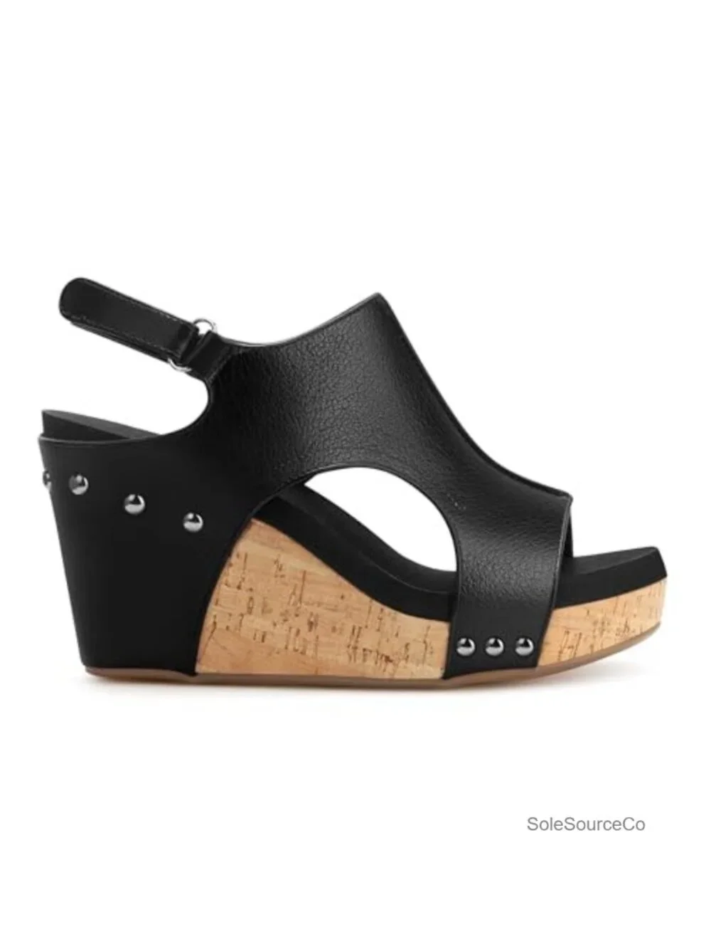 PARTY Womens Wedge Sandals with Adjustable Ankle Strap 3 Inch Heel Dressy Casual